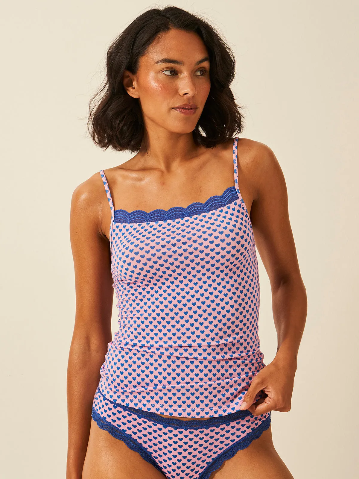 Square Lace Cami - Lady Luck sold by Stripe & Stare