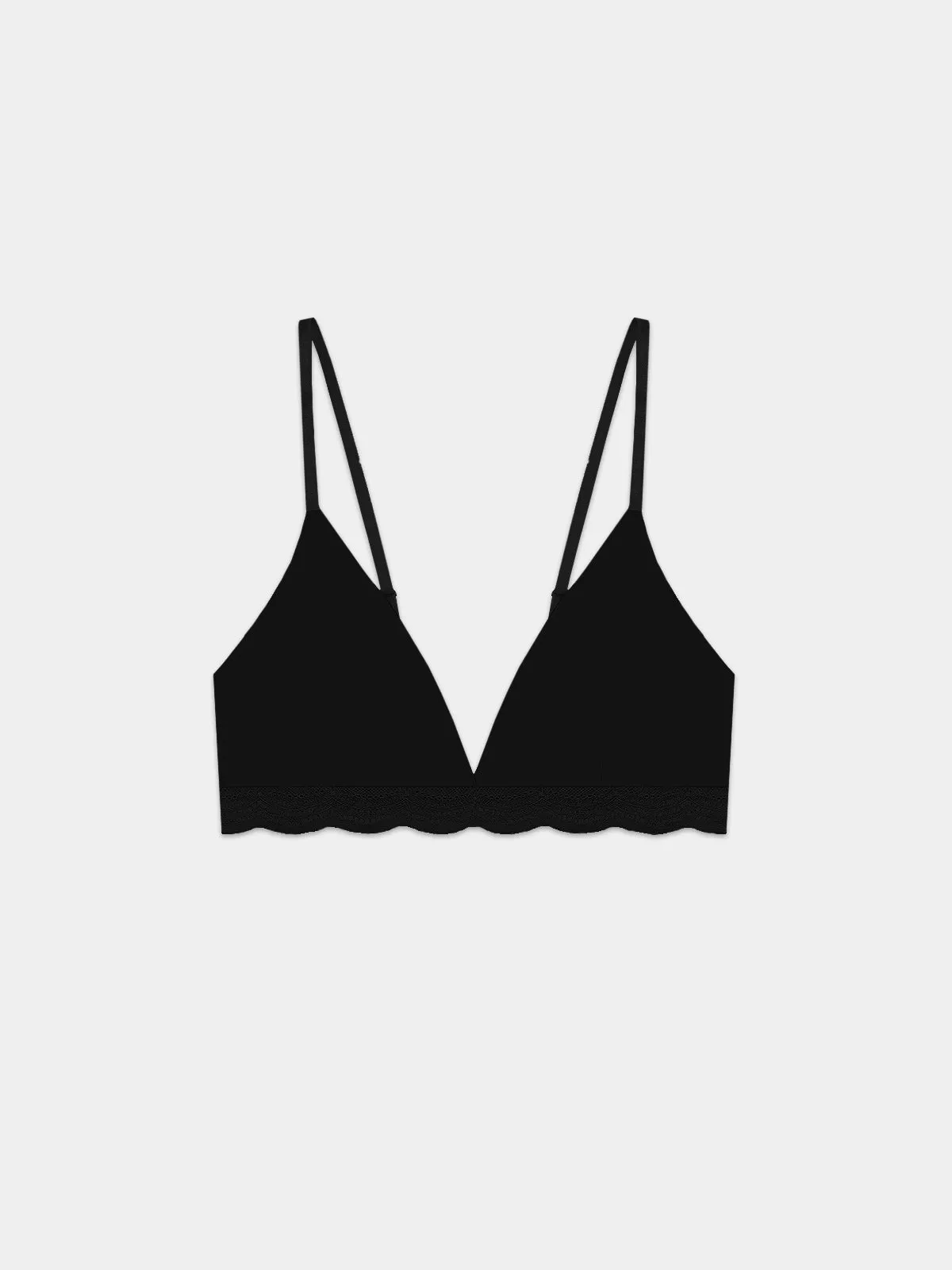 Triangle Lace Bra - Black sold by Stripe & Stare
