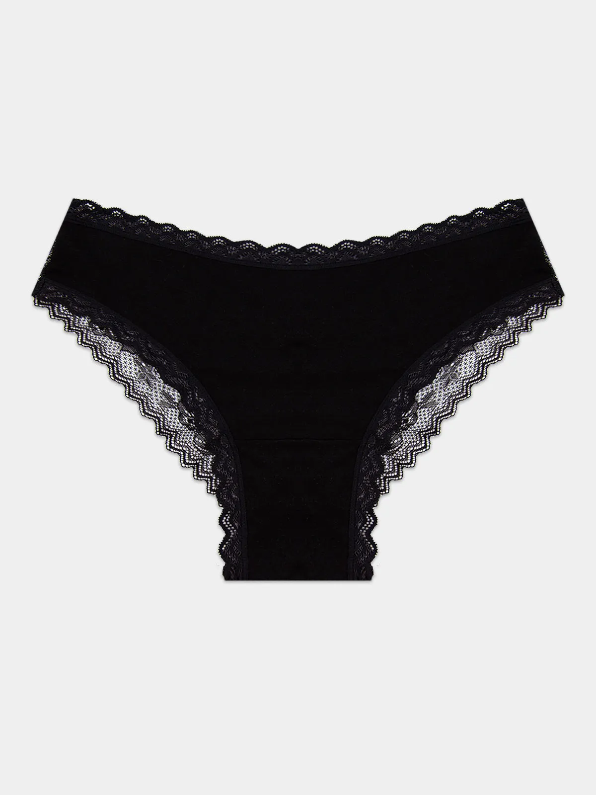 Eco Lace Brazilian Knicker - Black sold by Stripe & Stare product image thumbnail 5
