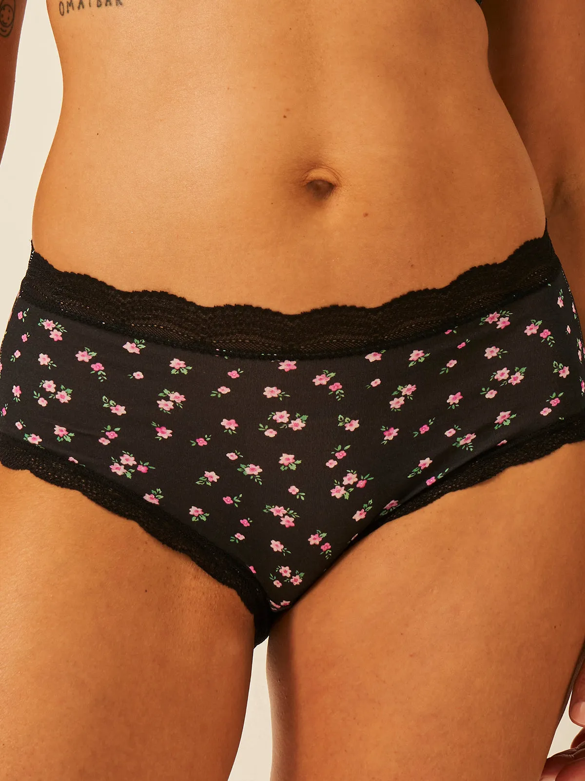 High Rise Knicker - Rosebud sold by Stripe & Stare product image thumbnail 2