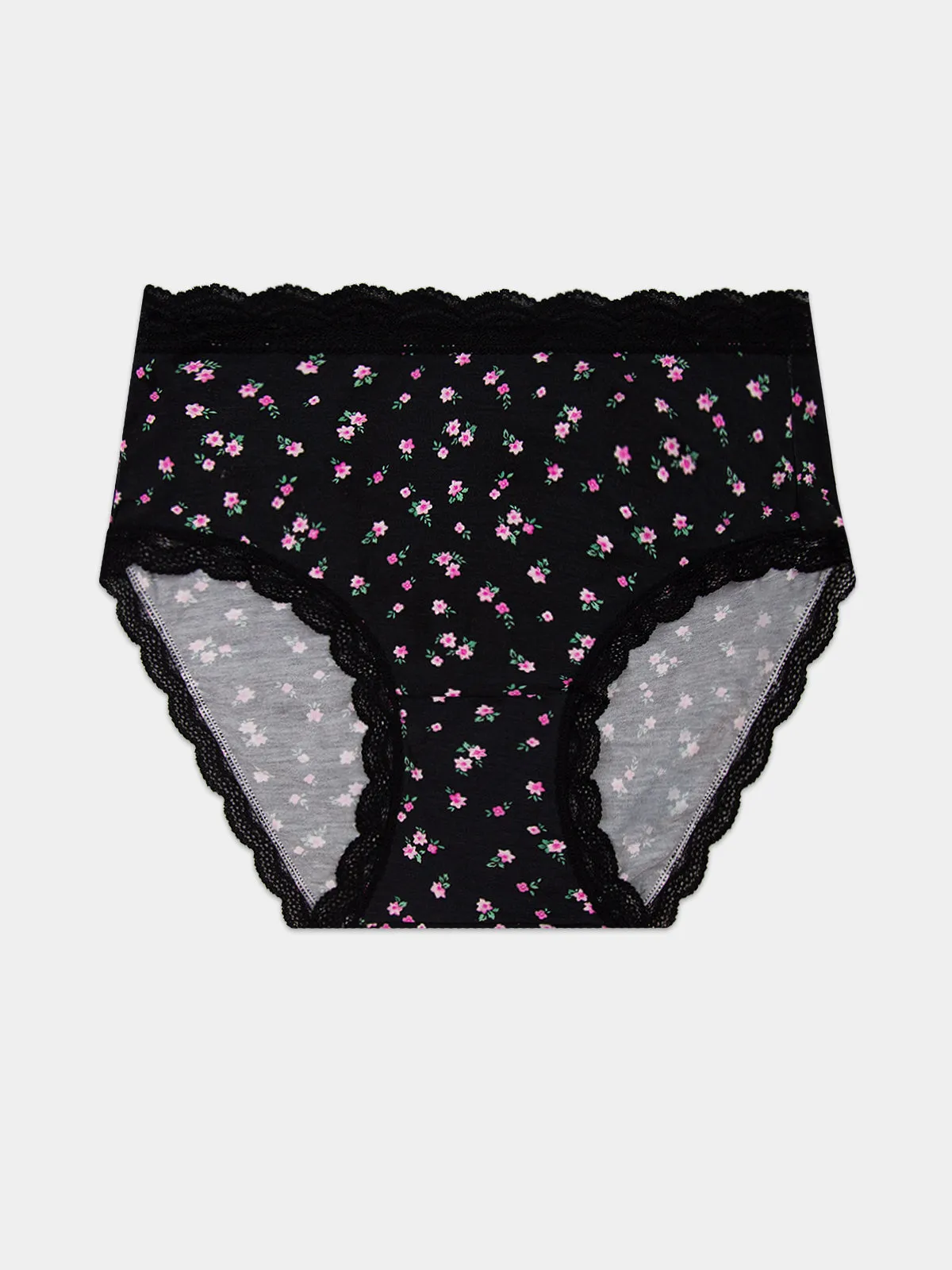 High Rise Knicker - Rosebud sold by Stripe & Stare product image thumbnail 5