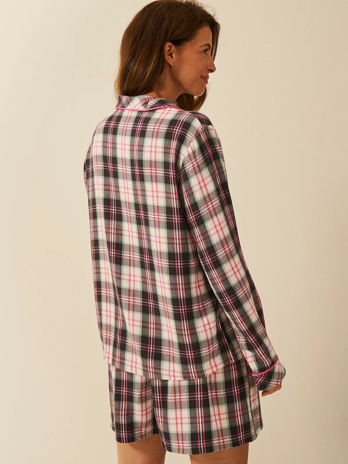 Soft Brushed Woven Pyjama Top - No Grey Days sold by Stripe & Stare product image thumbnail 4