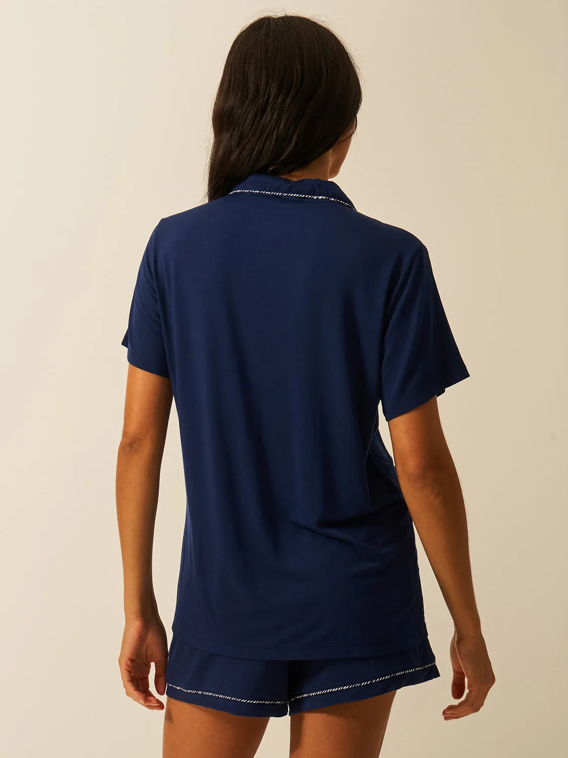 Short Pyjama Set - Ocean sold by Stripe & Stare product image thumbnail 3