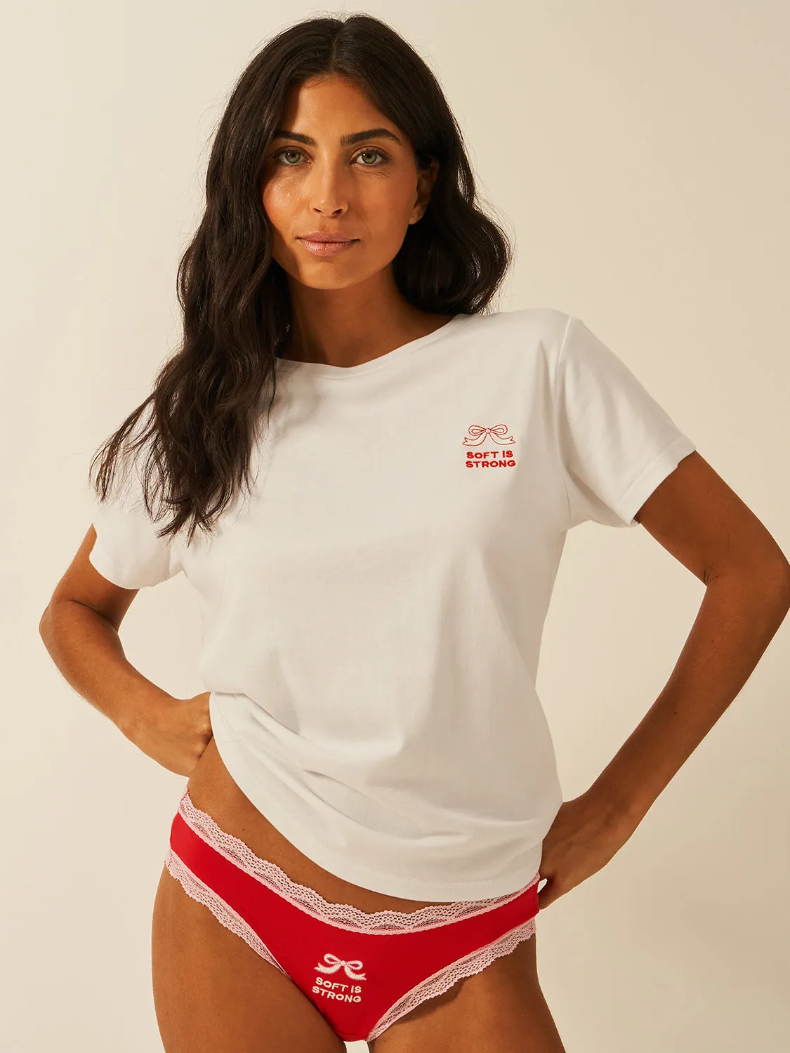 Buy Women Built X S&S Slouchy T-Shirt - Soft is Strong sold by Stripe & Stare