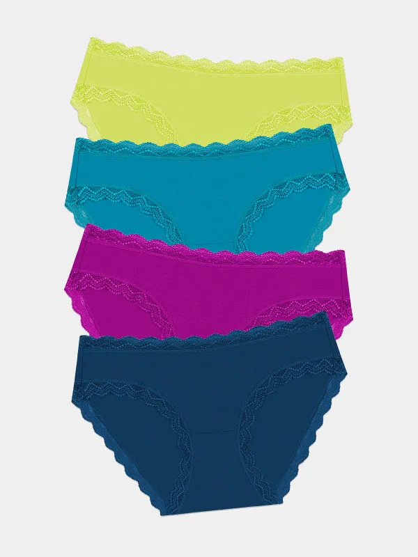 The Original Knicker Four Pack - Peacock sold by Stripe & Stare