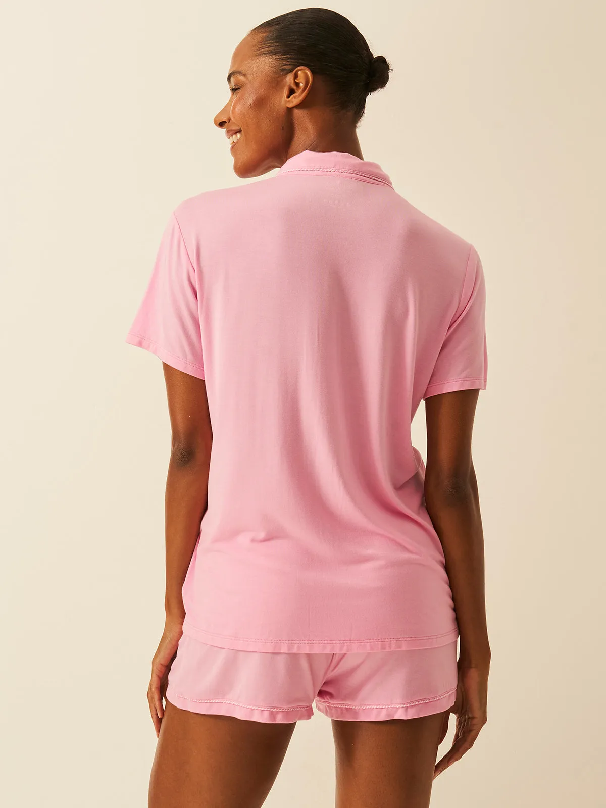 Short Pyjama Set - Candyfloss sold by Stripe & Stare product image thumbnail 3