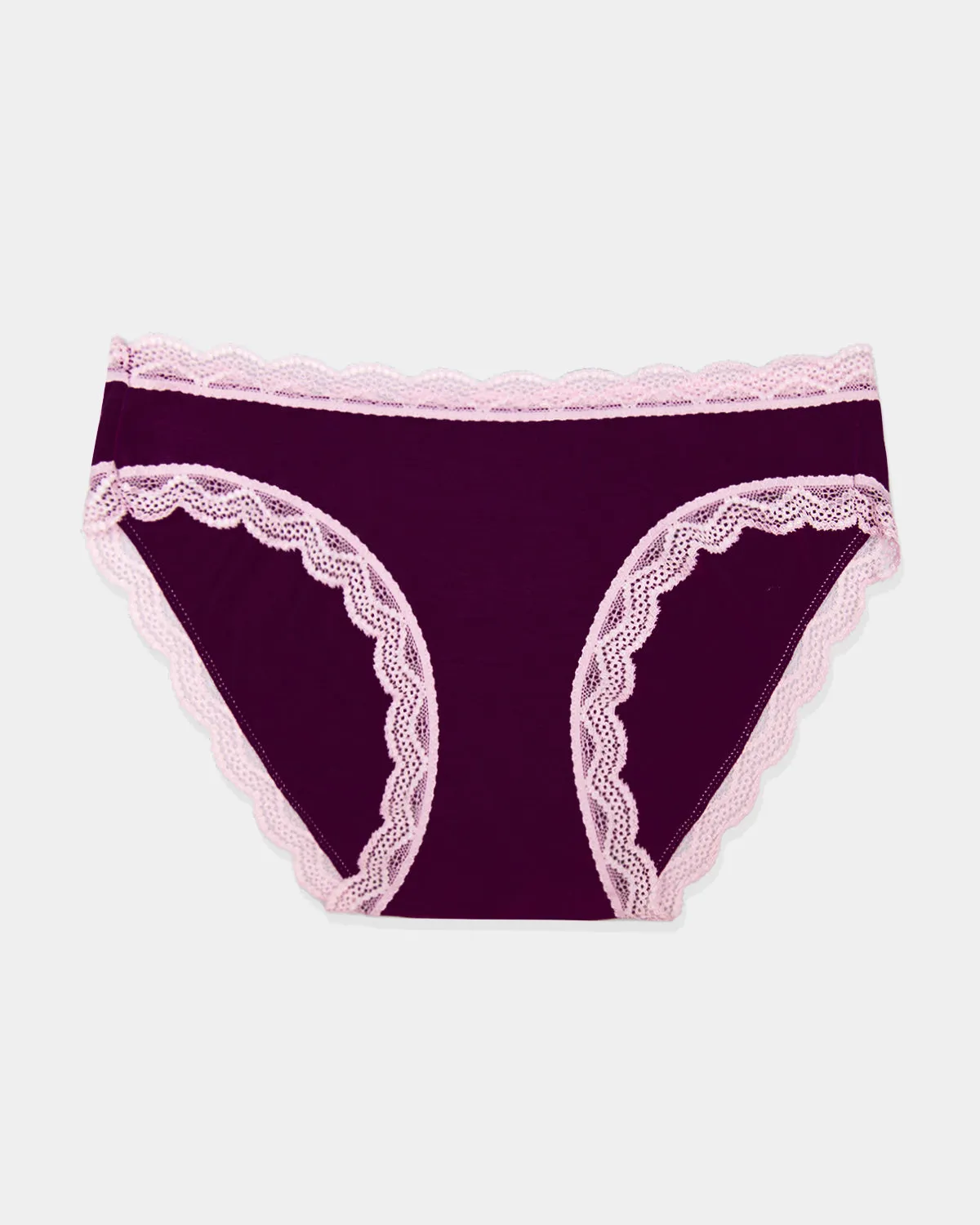 The Original Knicker - Black Cherry & Dusky Pink sold by Stripe & Stare product image thumbnail 5