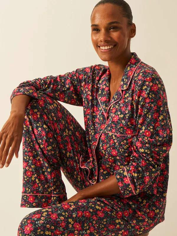 Long Pyjama Set - Cherry Bloom sold by Stripe & Stare