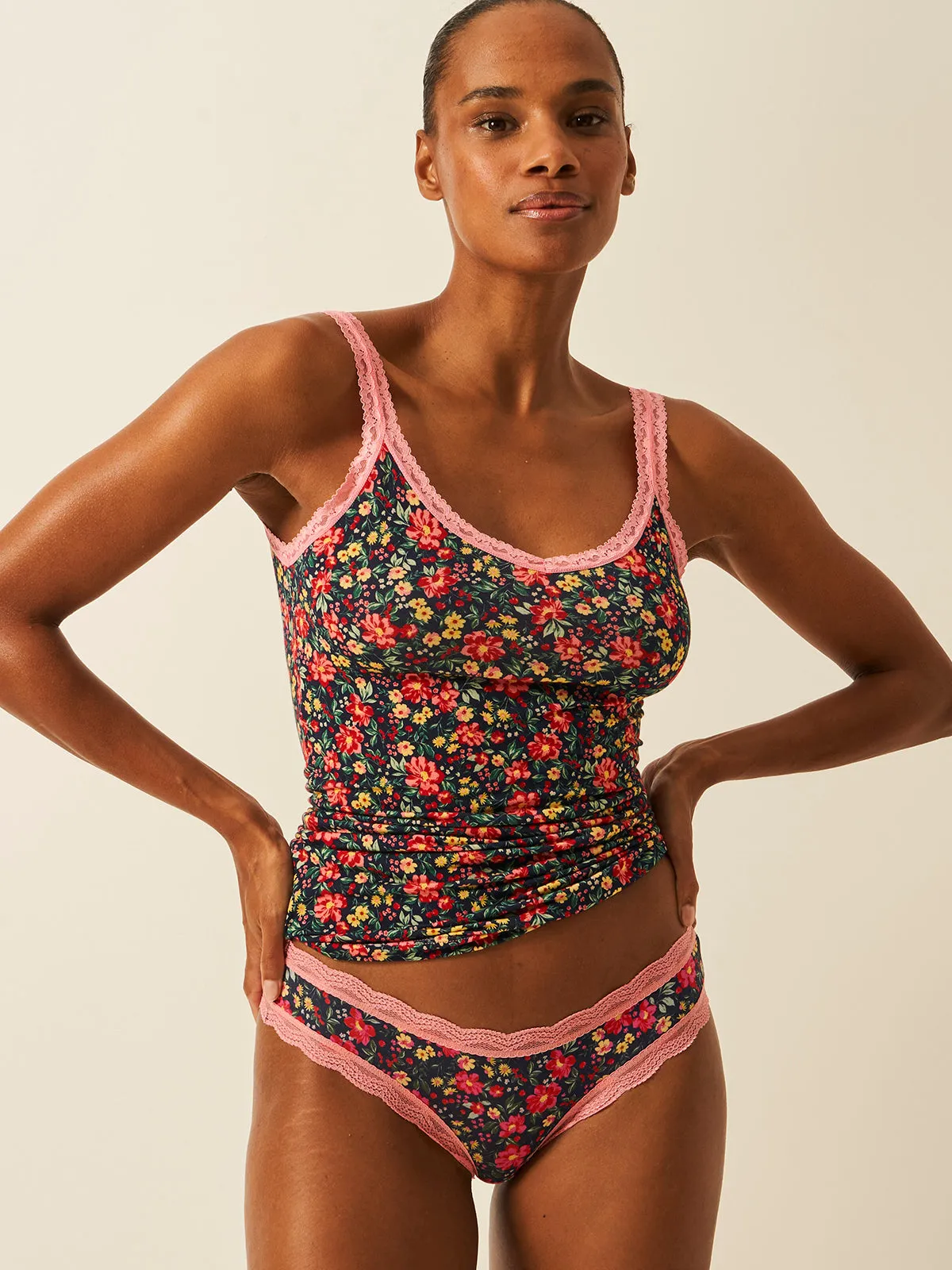 Brazilian Knicker - Cherry Bloom sold by Stripe & Stare product image thumbnail 4