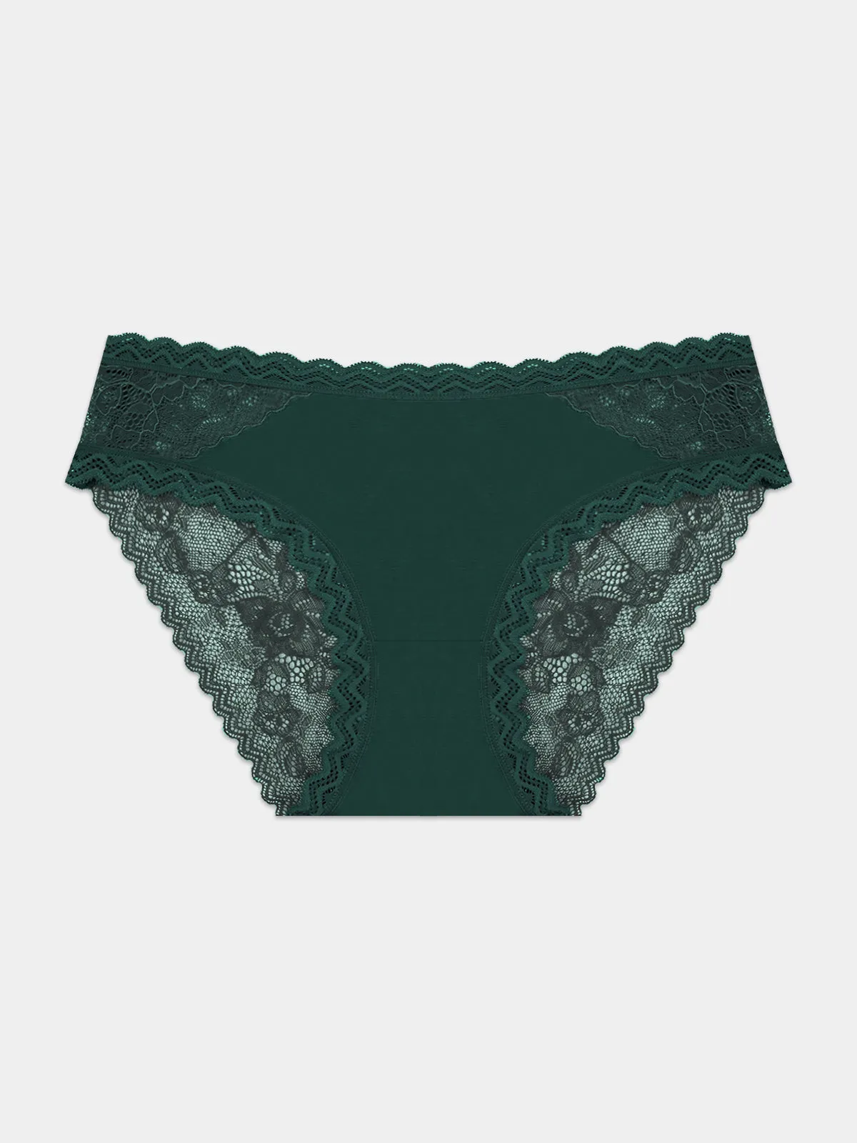 Eco Lace Original Knicker - Alpine Green sold by Stripe & Stare product image thumbnail 5