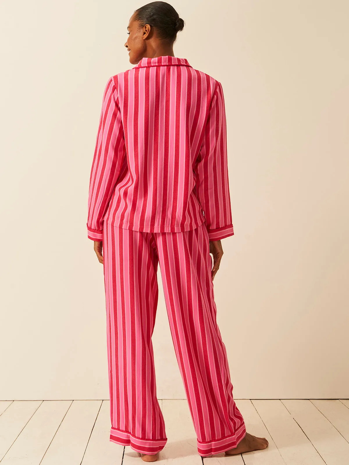 Soft Brushed Woven Pyjama Bottoms - Candy Pop Stripe sold by Stripe & Stare product image thumbnail 3