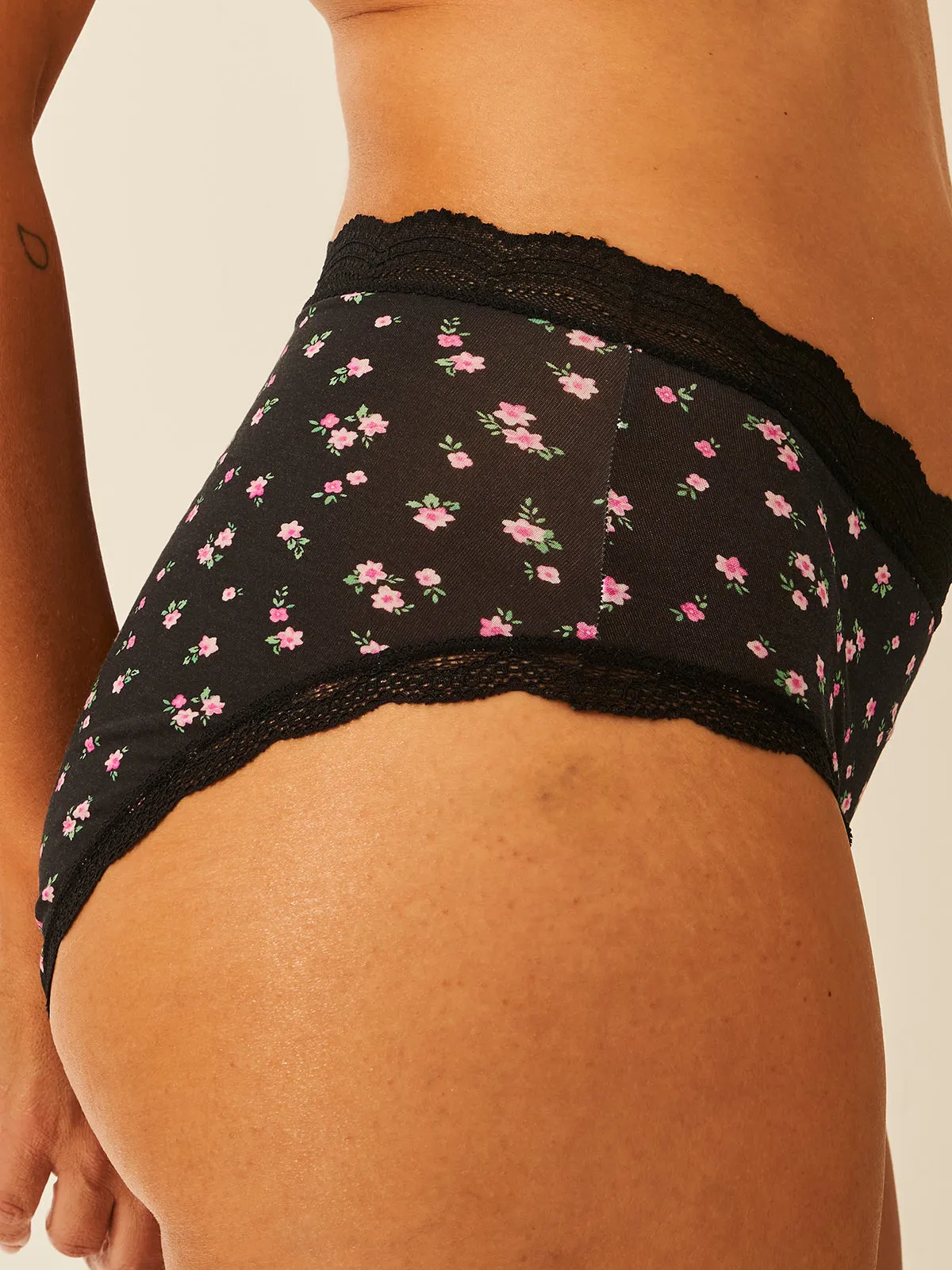 High Rise Knicker Four Pack - Rosebud sold by Stripe & Stare product image thumbnail 4