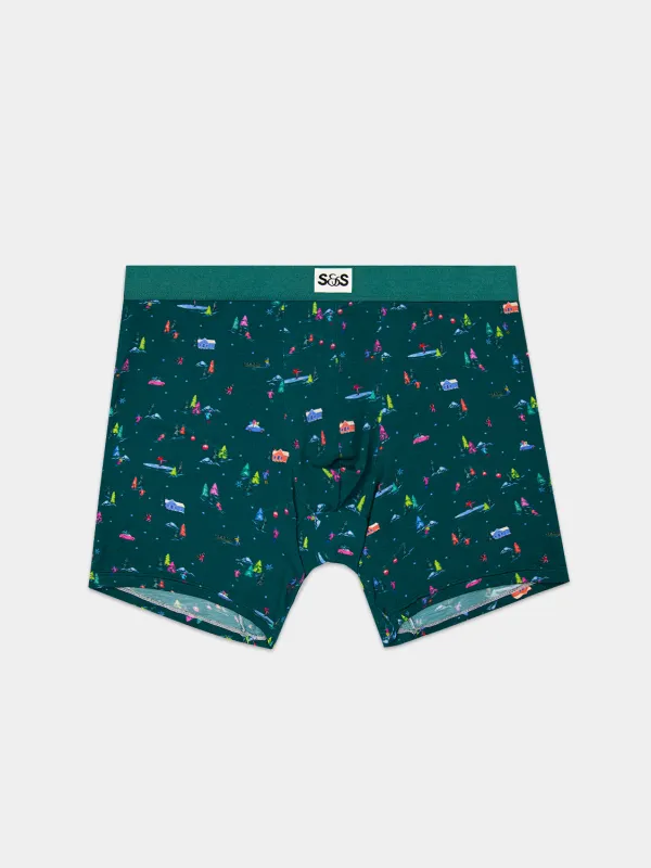 Men's Boxer - Gone Skiing sold by Stripe & Stare