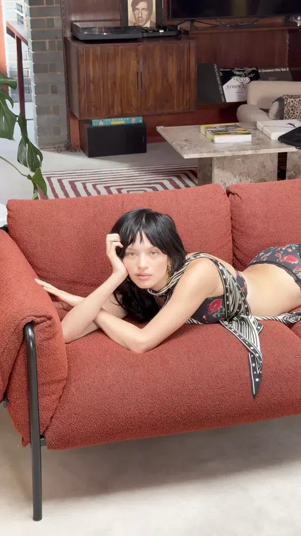 Lace Plunge Bra - RIXO Claudia Rose Black sold by Stripe & Stare product image thumbnail 2