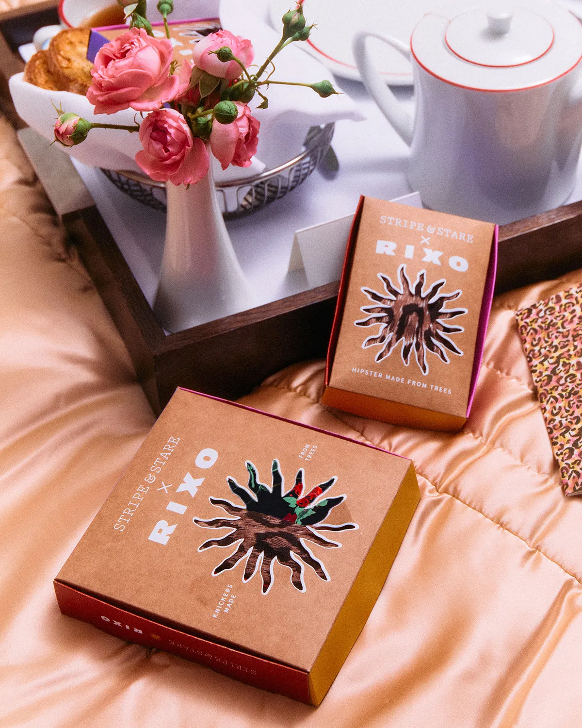 Lace Triangle Bra - RIXO Classic Leopard sold by Stripe & Stare product image thumbnail 5