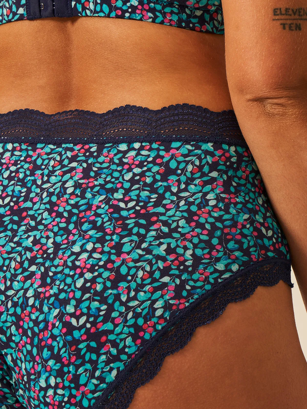 High Rise Knicker - Winter Berry sold by Stripe & Stare product image thumbnail 5