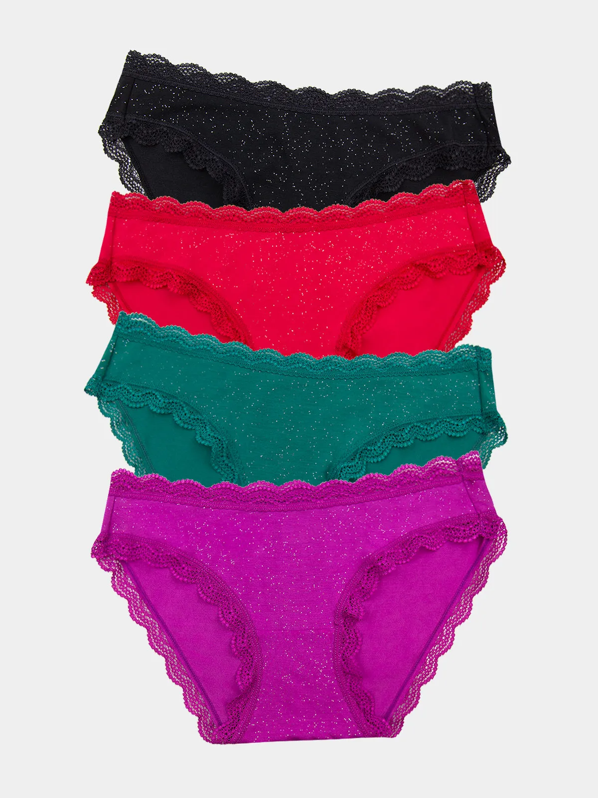 The Original Knicker Four Pack - All That Glitters sold by Stripe & Stare