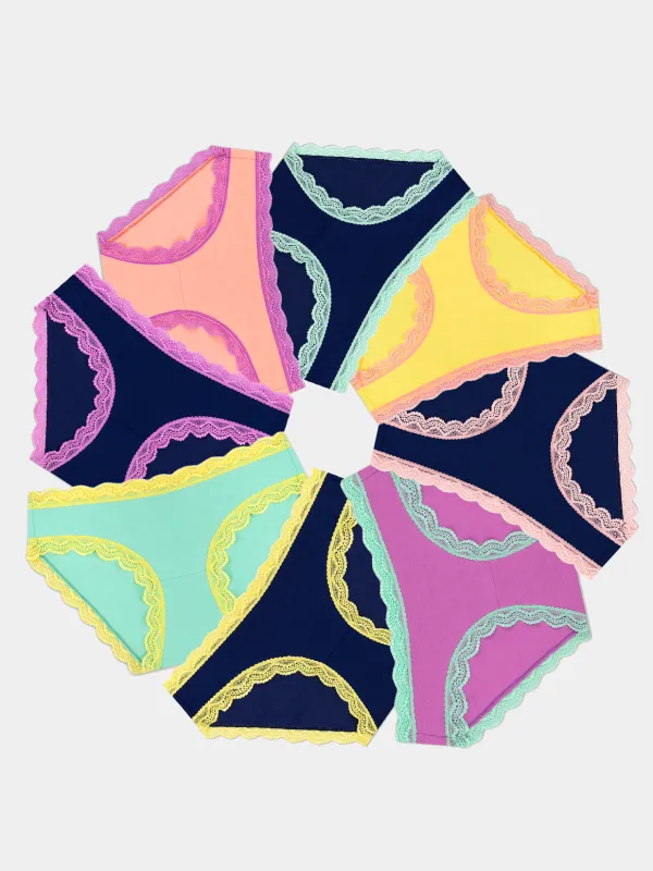 The Original Knicker Eight Pack - Pastels Box sold by Stripe & Stare