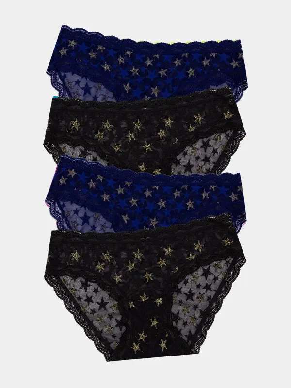 Mesh Original Knicker Four Pack - Shine Like a Star sold by Stripe & Stare