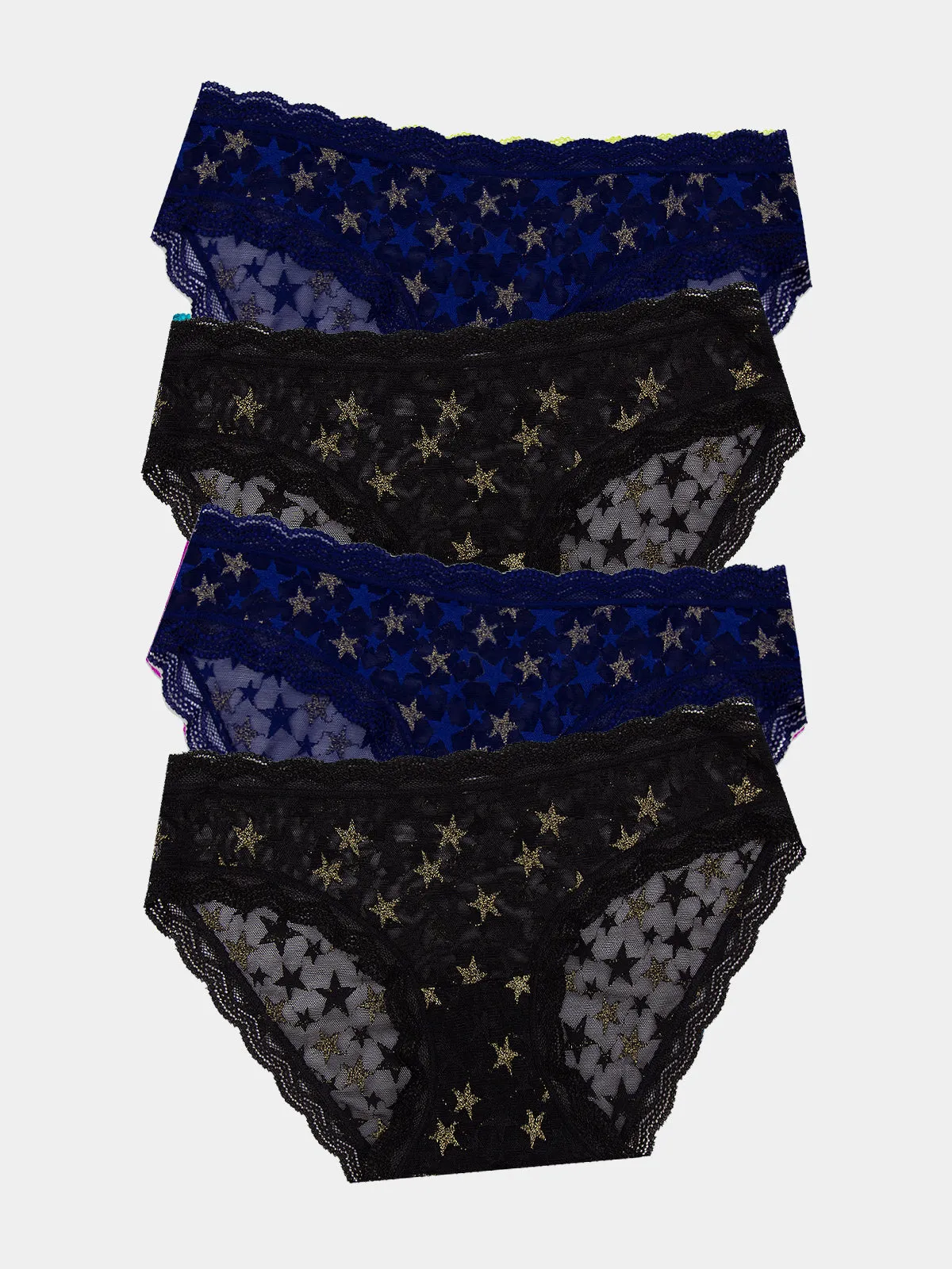 Mesh Original Knicker Four Pack - Shine Like a Star sold by Stripe & Stare