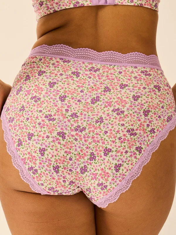 High Rise Knicker - Lavender Haze sold by Stripe & Stare