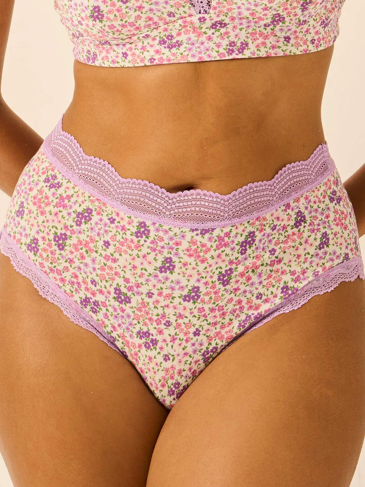 High Rise Knicker - Lavender Haze sold by Stripe & Stare product image thumbnail 3