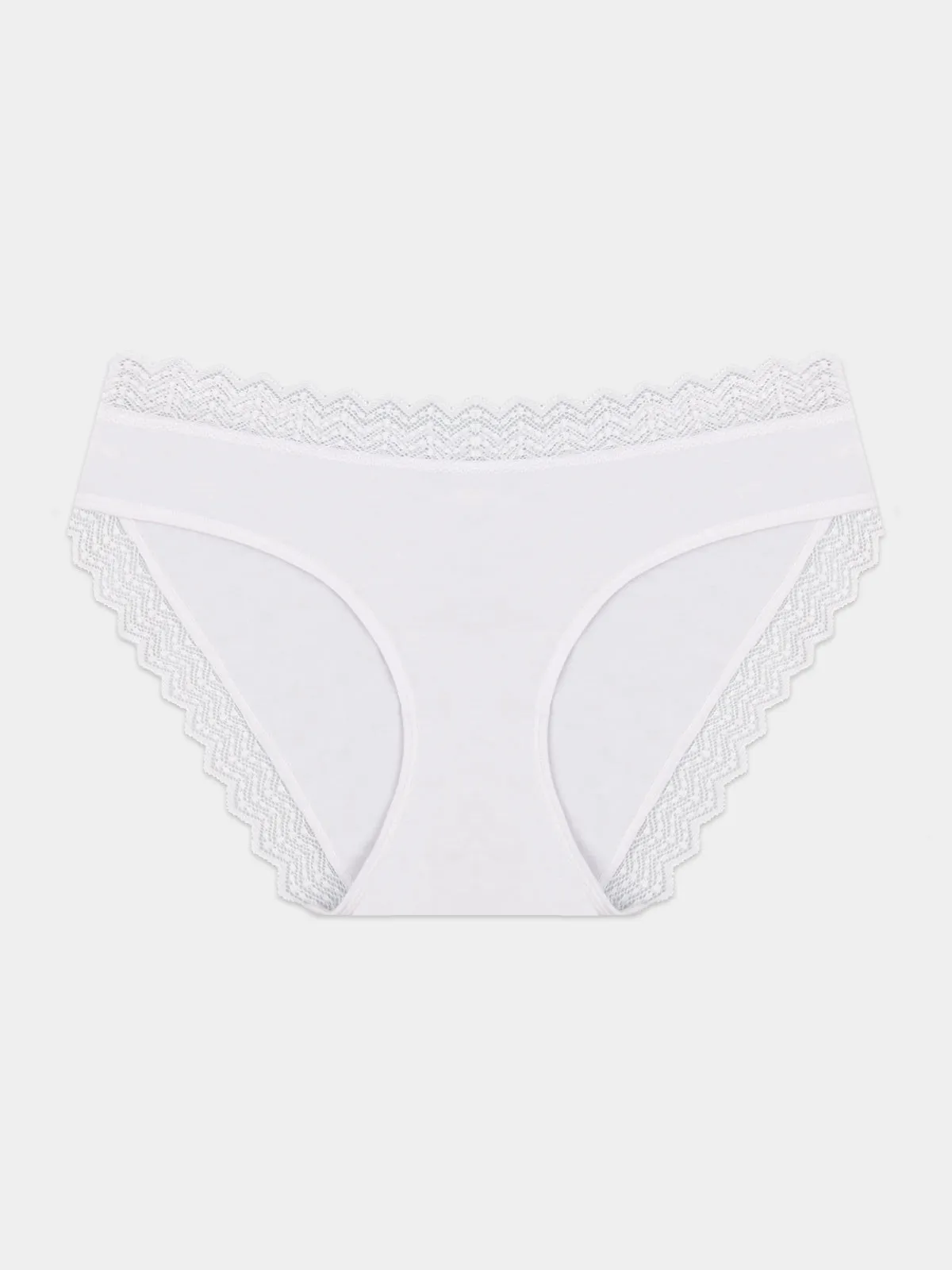 ZigZag Lace Original Knicker - White sold by Stripe & Stare product image thumbnail 5
