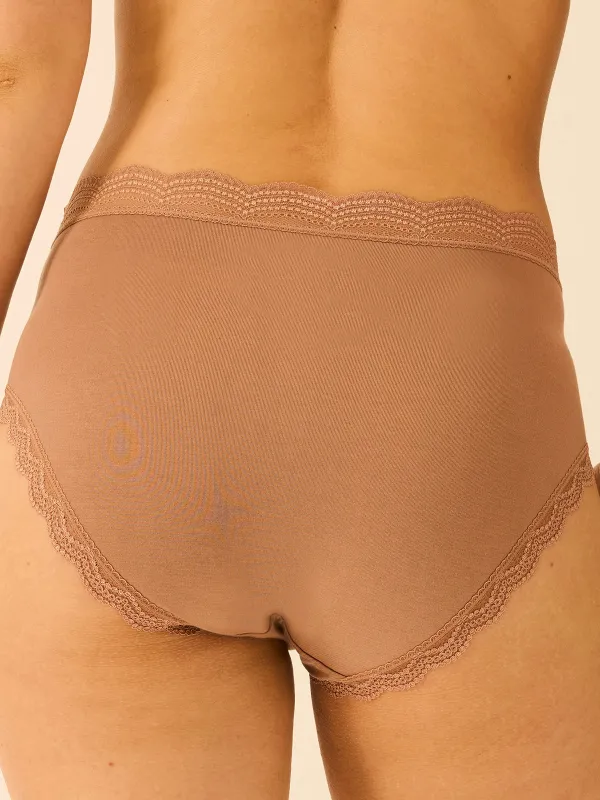 High Rise Knicker  - Latte sold by Stripe & Stare