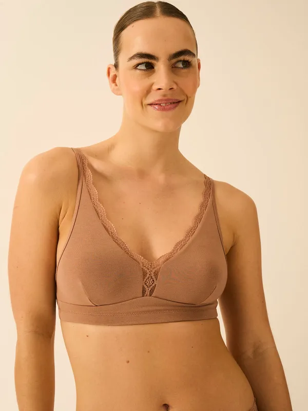 Lace Plunge Bra - Latte made by Stripe & Stare