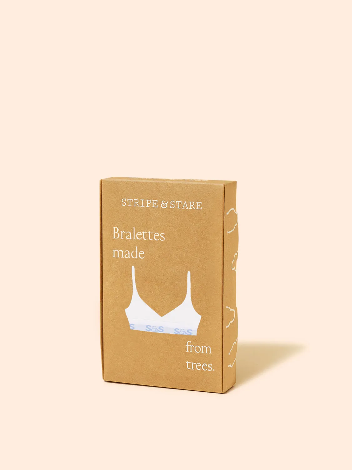 T-shirt Bra - The Logo Edit White sold by Stripe & Stare product image thumbnail 5