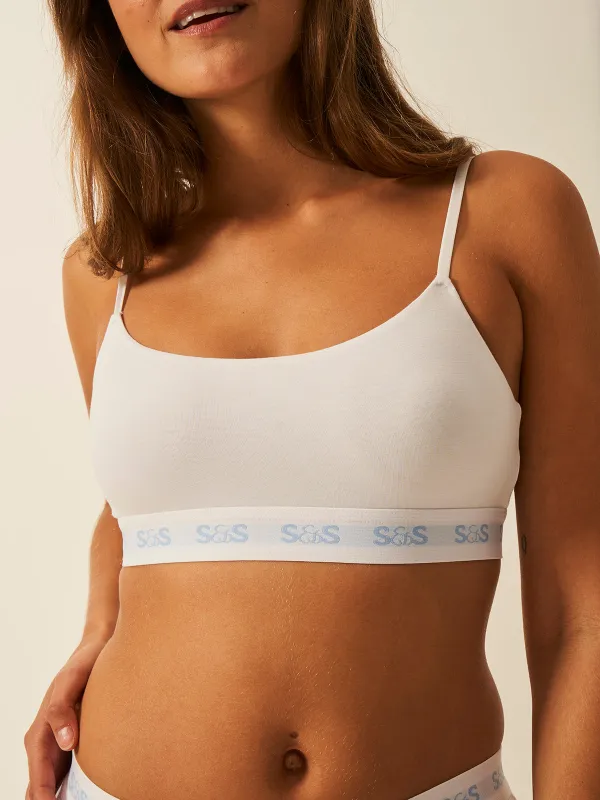 T-shirt Bra - The Logo Edit White made by Stripe & Stare