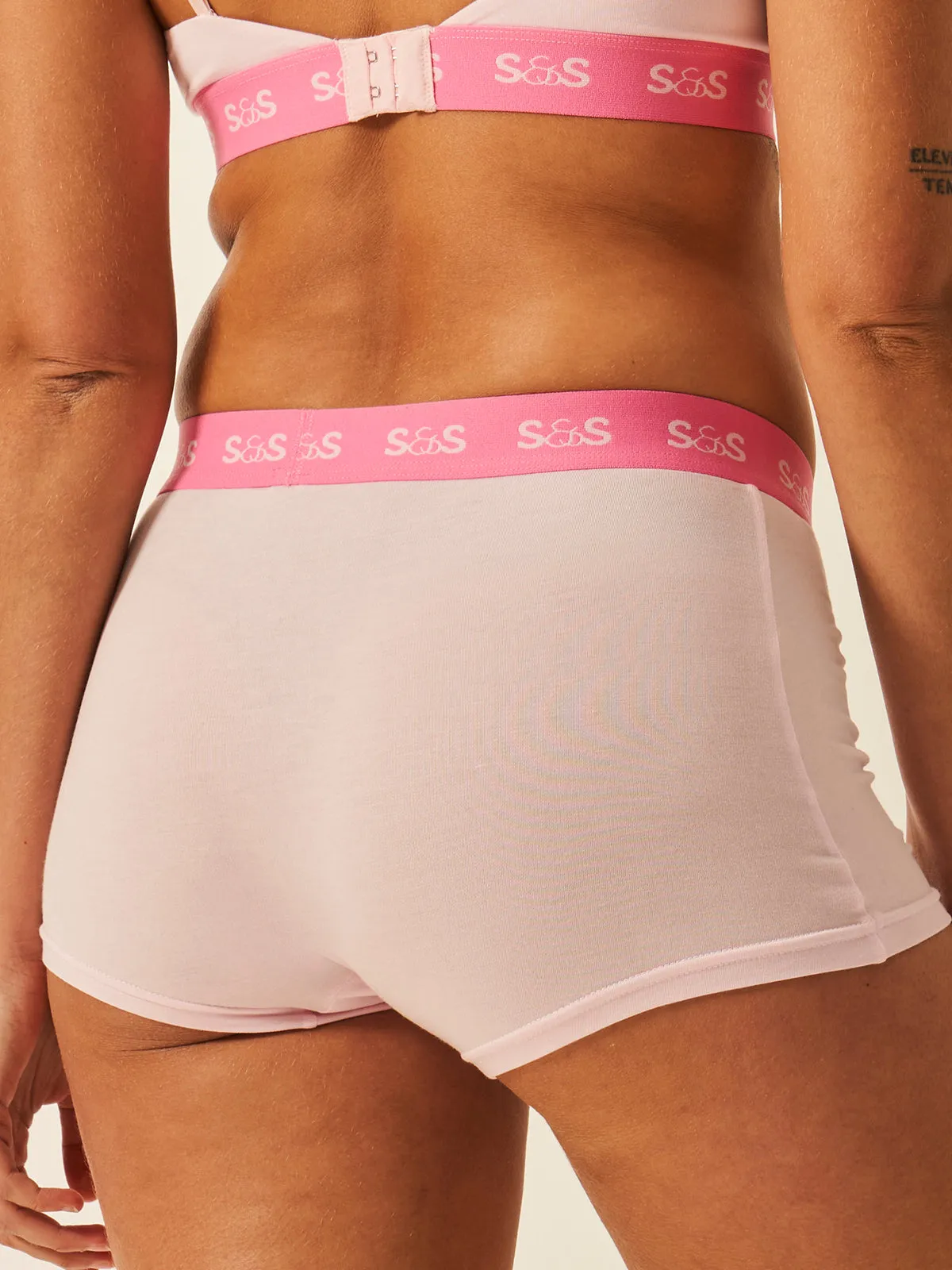 Women's Boxer - The Logo Edit Pink sold by Stripe & Stare product image thumbnail 2