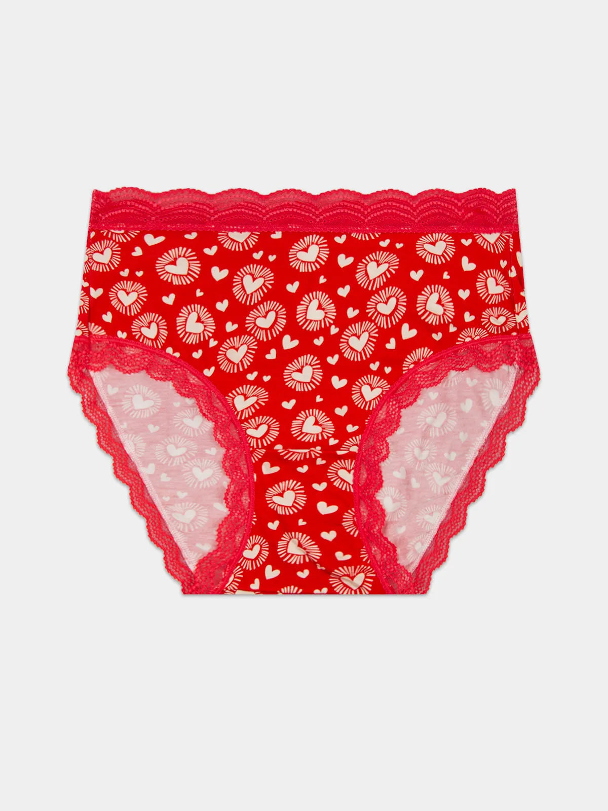 High Rise Knicker - Hearts on Fire sold by Stripe & Stare product image thumbnail 5