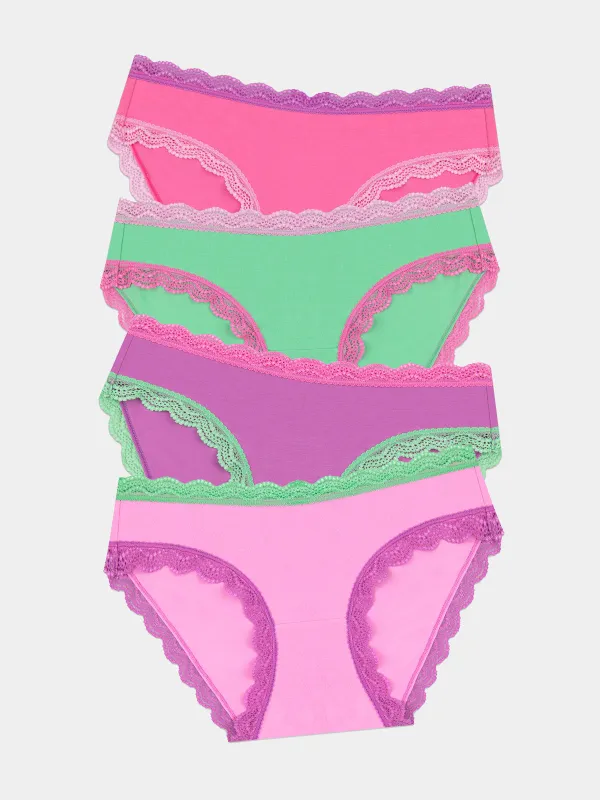 The Original Knicker Four Pack - Candy Floss Brights sold by Stripe & Stare