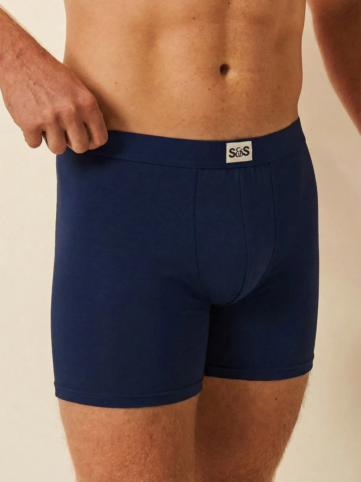 Men's Boxer Four Pack - Blues sold by Stripe & Stare product image thumbnail 2