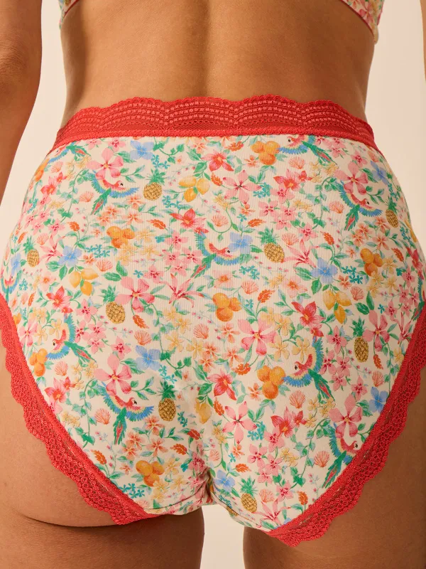 High Rise Knicker - Paradise Found made by Stripe & Stare
