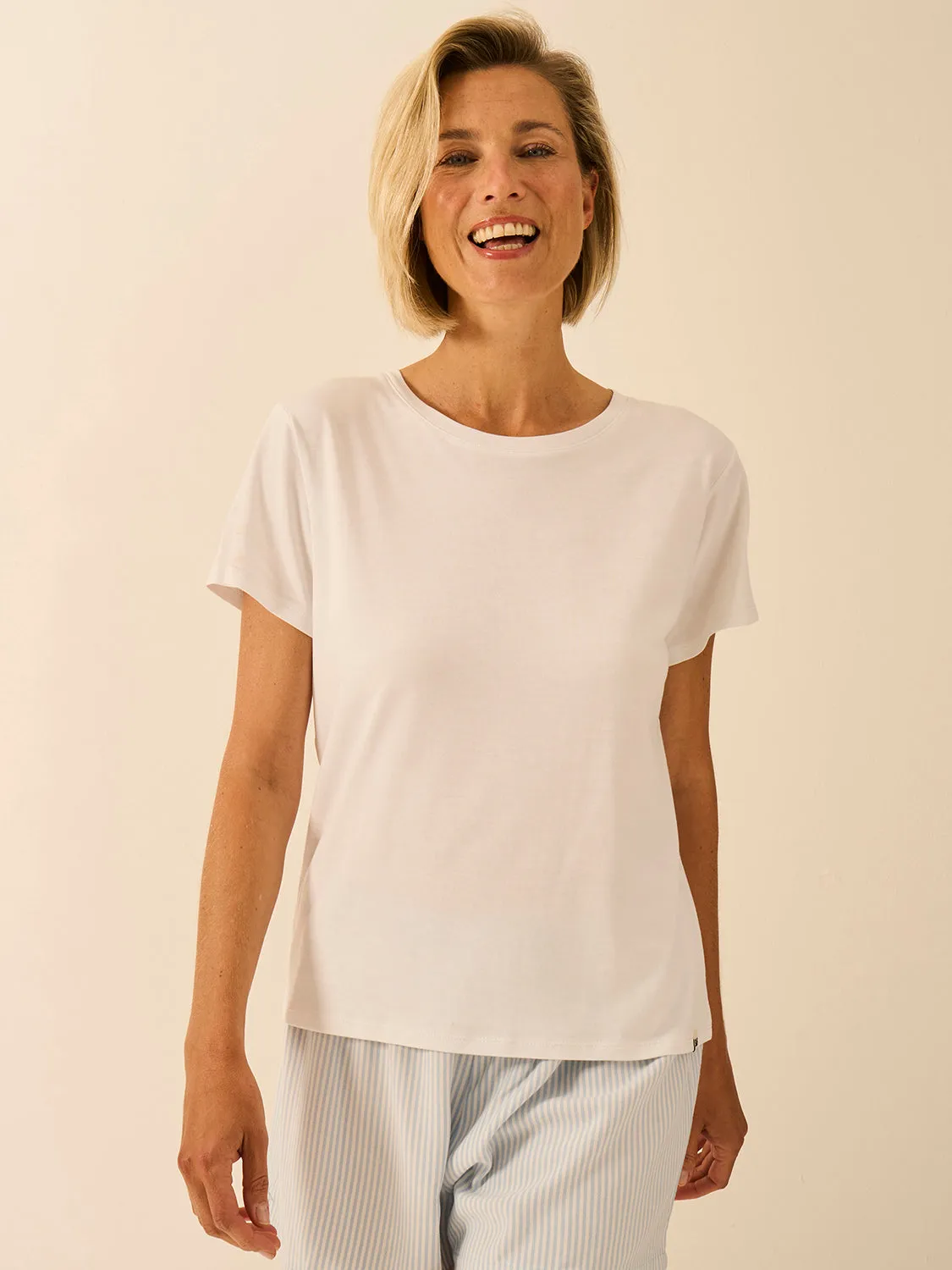 Classic T-shirt - White sold by Stripe & Stare