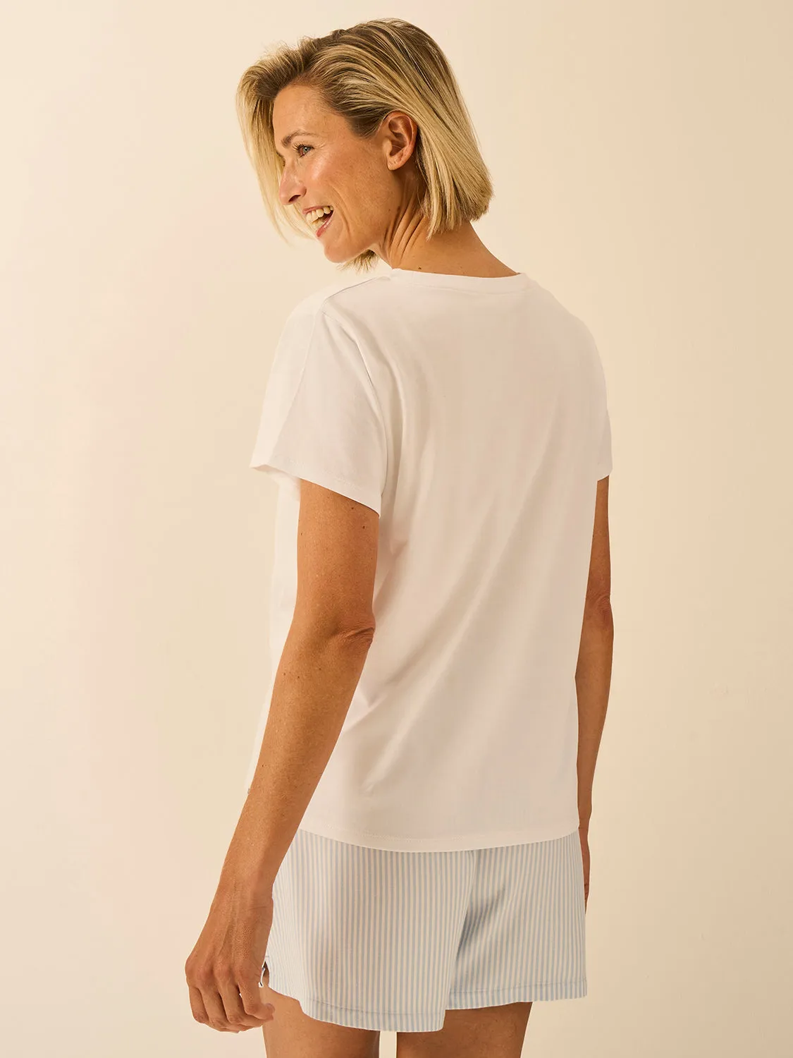 Classic T-shirt - White sold by Stripe & Stare product image thumbnail 5