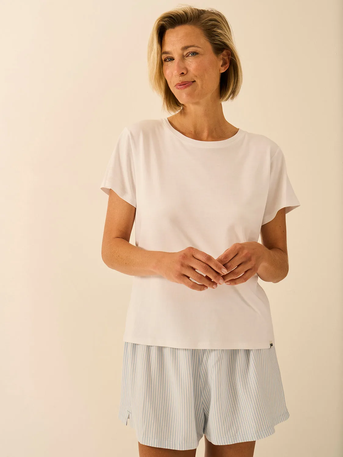 Classic T-shirt - White sold by Stripe & Stare product image thumbnail 2