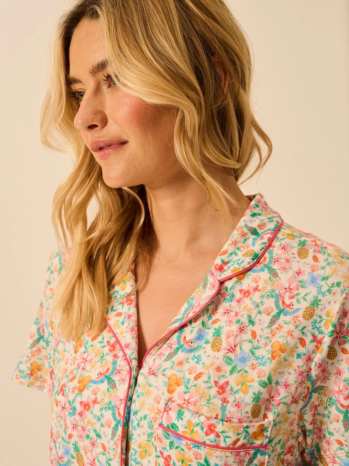 Short Pyjama Set - Paradise Found sold by Stripe & Stare product image thumbnail 4