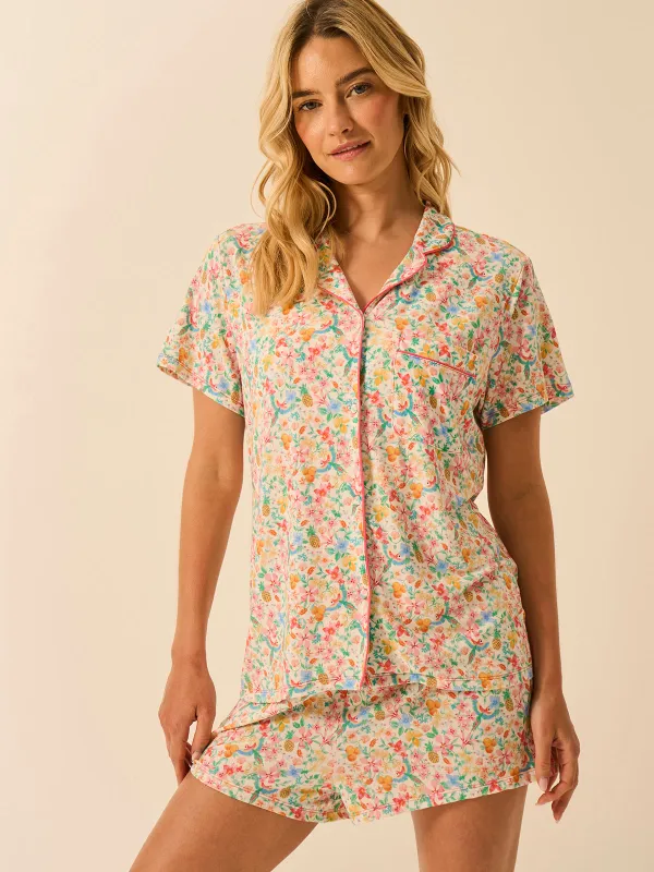 Short Pyjama Set - Paradise Found made by Stripe & Stare