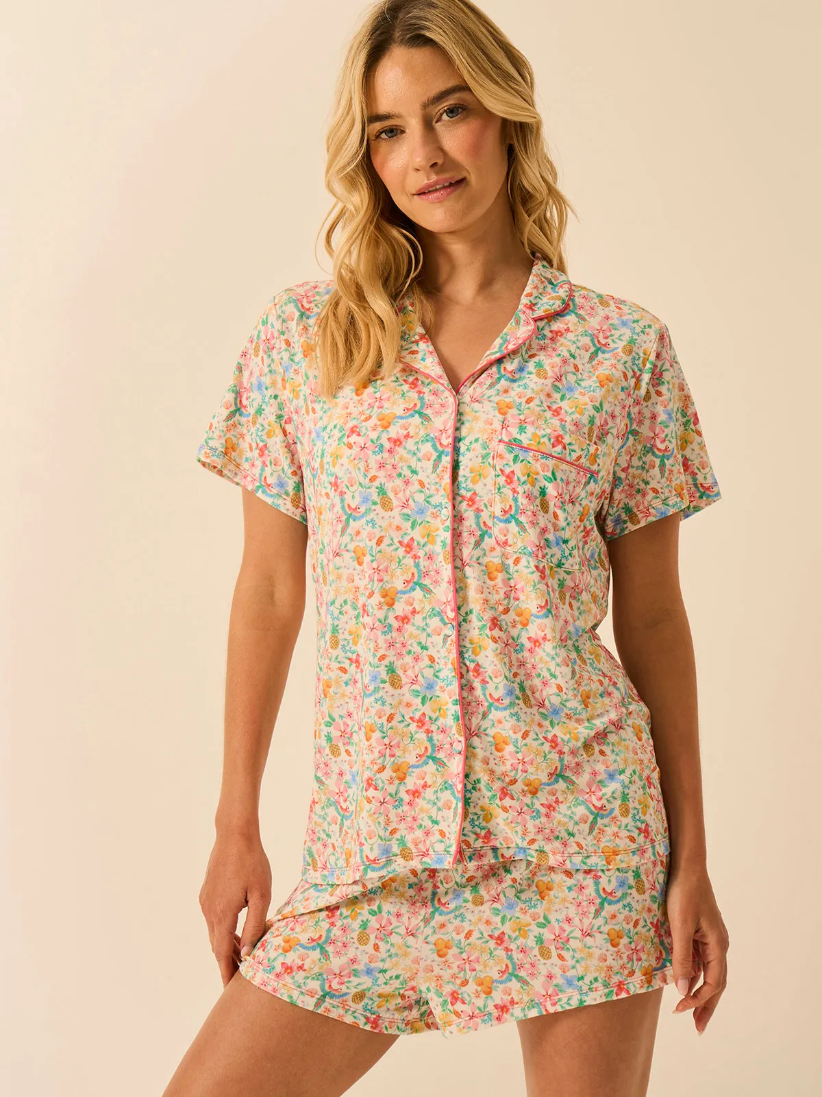 Short Pyjama Set - Paradise Found sold by Stripe & Stare