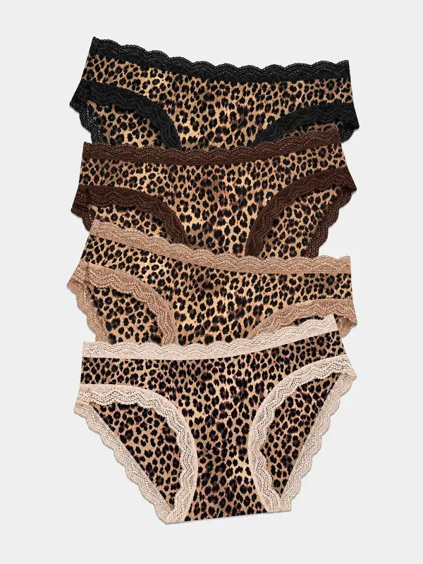 The Original Knicker Four Pack - True Leopard made by Stripe & Stare