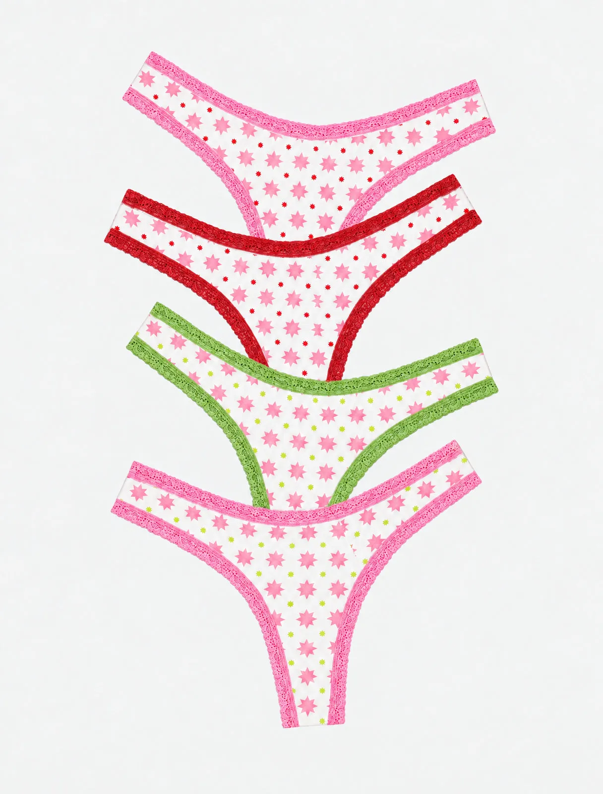 Thong Four Pack - Bright Spark sold by Stripe & Stare