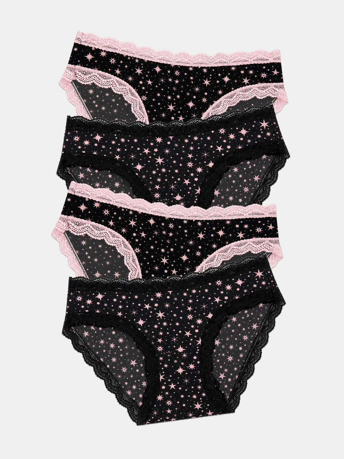The Original Knicker Four Pack - Starstruck sold by Stripe & Stare