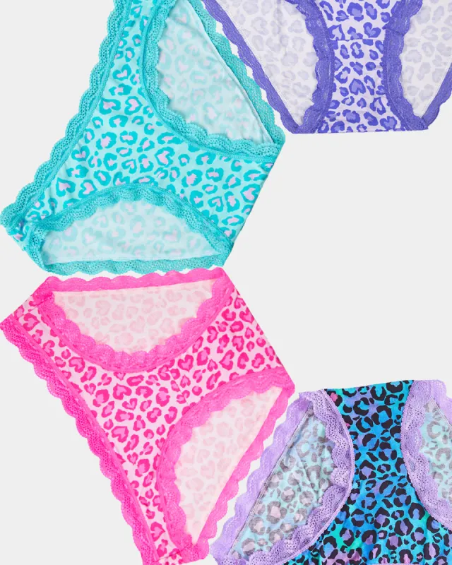 The Original Knicker Four Pack - Classic Leopard sold by Stripe & Stare