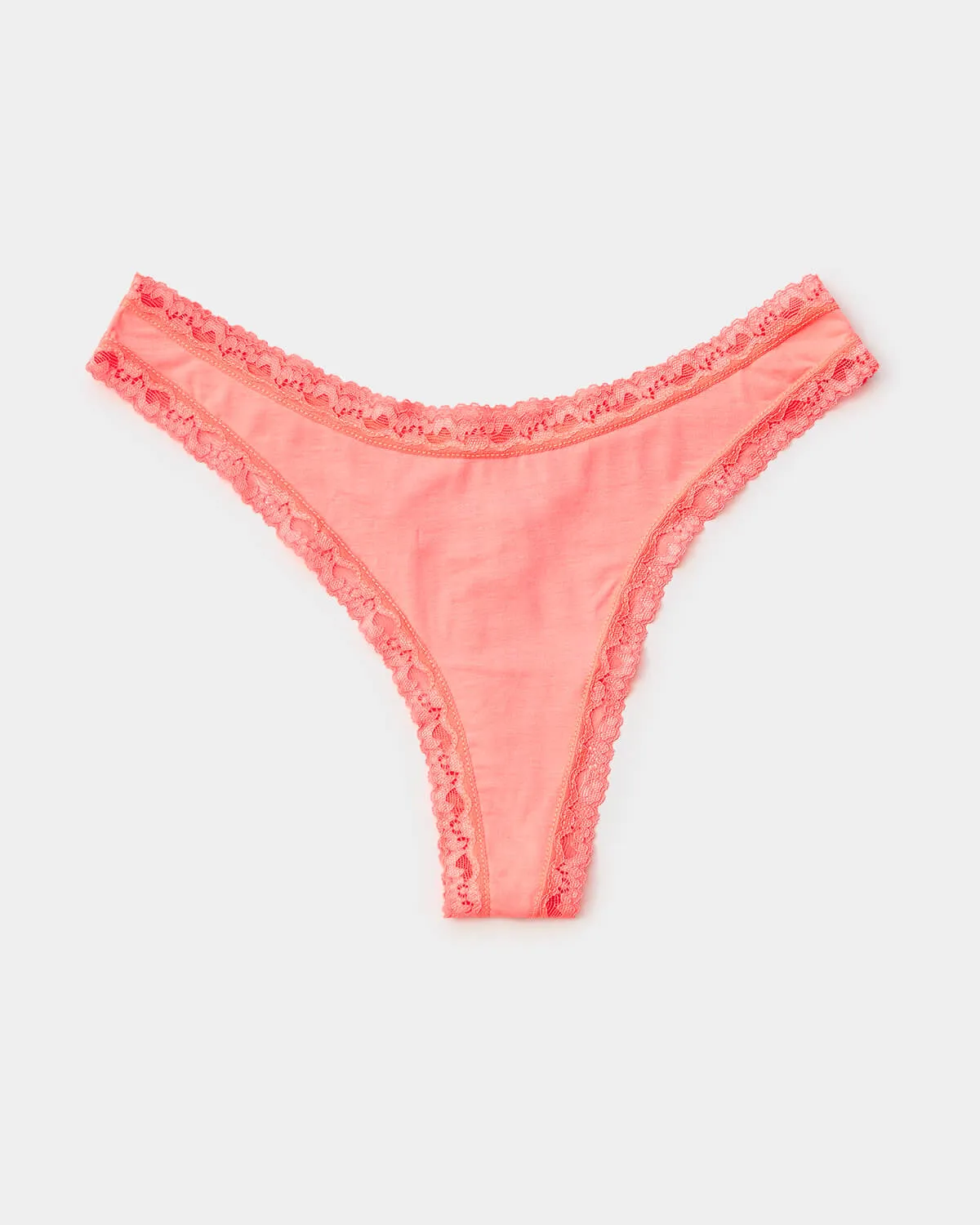 Thong - Neon Orange sold by Stripe & Stare