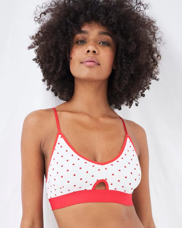 Cut Out Bralette - All About Dots sold by Stripe & Stare