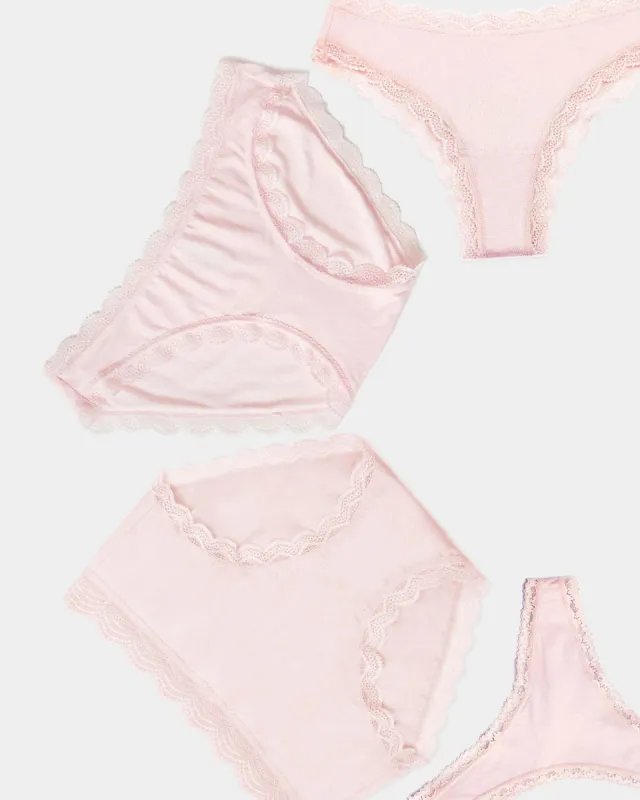 The Discovery Knicker Pack - Pink-a-Boo sold by Stripe & Stare