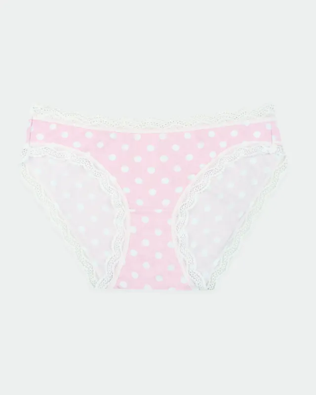The Original Knicker - Pale Pink Spot sold by Stripe & Stare